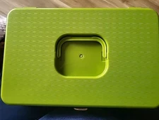 Vintage Wil-Hold Wilson MFG Corp. Sewing Box Thread Organizer Green