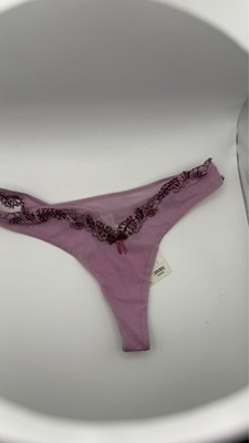Cotton Club String 34/36 Thong Tanga Slip rosa lila Dalia neu 