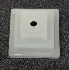 Vintage Milk Glass Art Deco Table Lamp - Base Only For Restoration