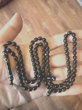 GENUINE OVAL/ BARREL YUSR ROSARY/TASBIH 99 BEADS 38cm  تسبيح يسر