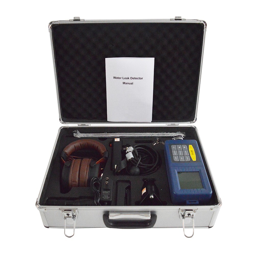 Underground Water Pipe Leak Detector with Backlit LCD Screen 4m 70~3000Hz