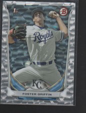 FOSTER GRIFFIN 2014 BOWMAN DRAFT PICKS PROSPECTS SILVER ICE CARD #DP24