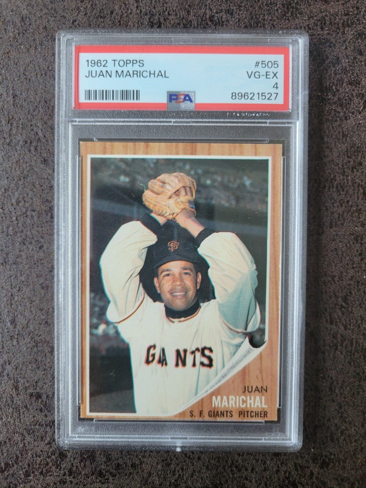 1962 Topps Baseball Juan Marichal #505 - PSA 4 - San Francisco Giants