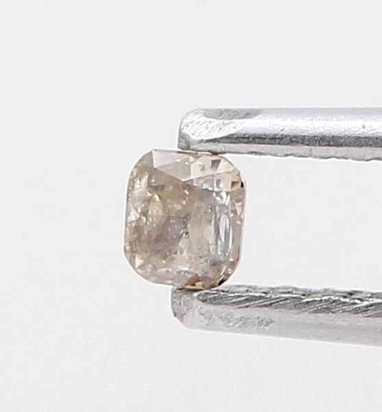 NATURAL DIAMOND 0.10TCW BROWNISH PINK CUSHION BRILLIANT CUT FOR JEWELRY - Image 2 of 4
