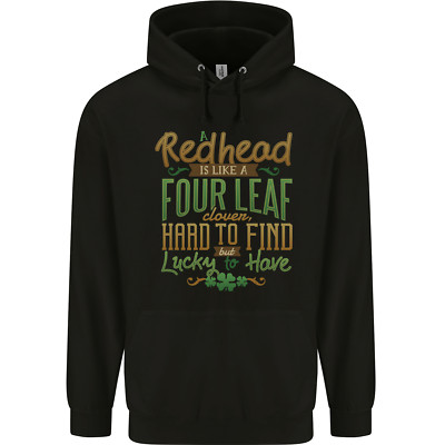 Lustiger irischer Kinder Hoodie St Patricks Day Redhead Ginger
