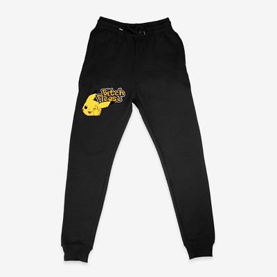 Monster Pikachu Pika Anime Herren Baumwolle Jogginghose Fuck You Mittelfinger