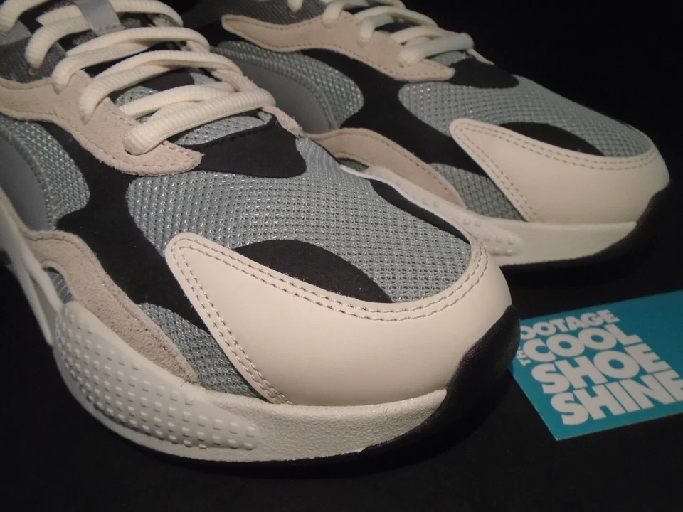 2019 PUMA RS-X3 PUZZLE LIMESTONE WHISPER WHITE OFF WHITE BLACK 371570-01 12 - Image 4 of 4