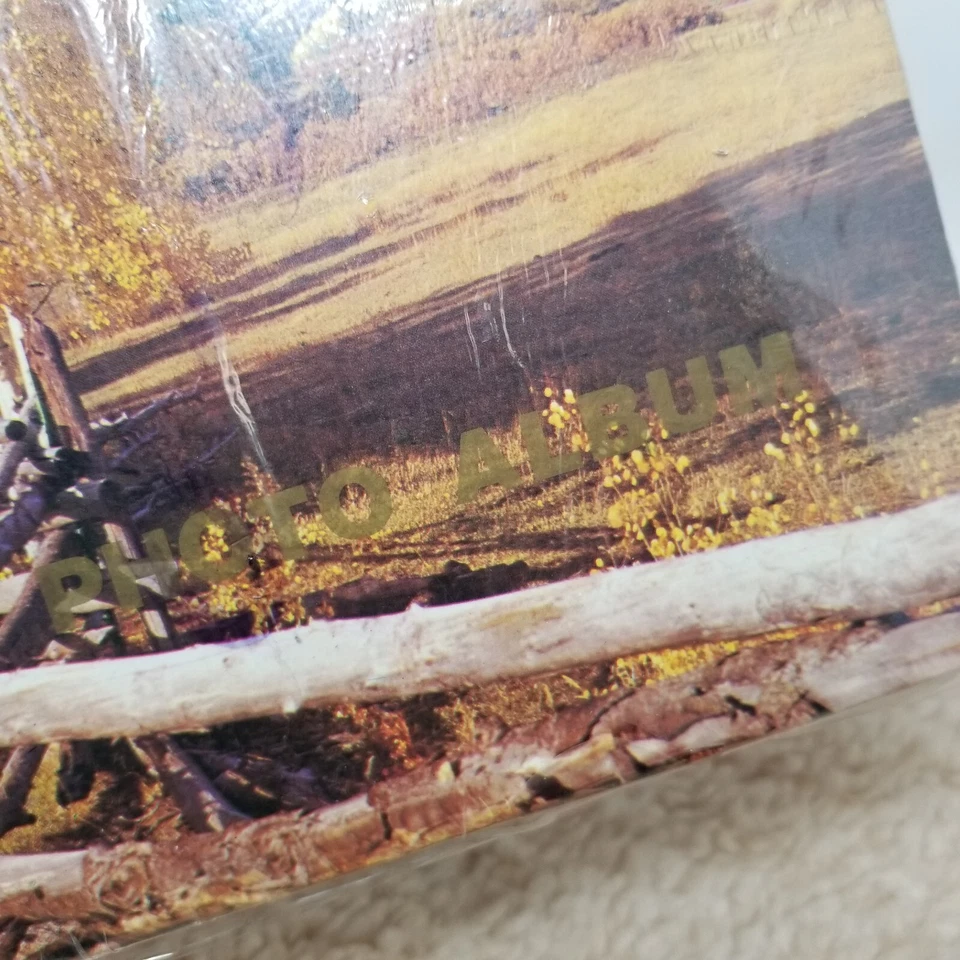 Álbum de fotos de colección años 70 80 árboles sellados caída nuevo en aspecto plástico Foto 2 de 4