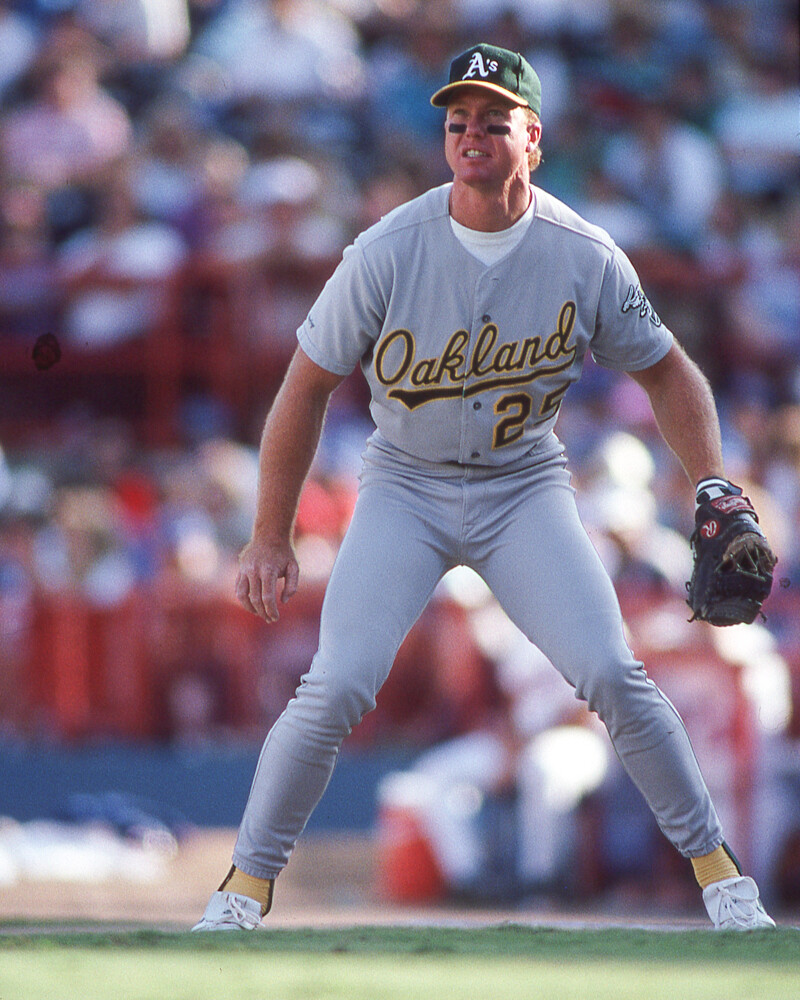 Mark McGwire, Oakland A's color 8x10 Unsigned Photo #1, (Vol
