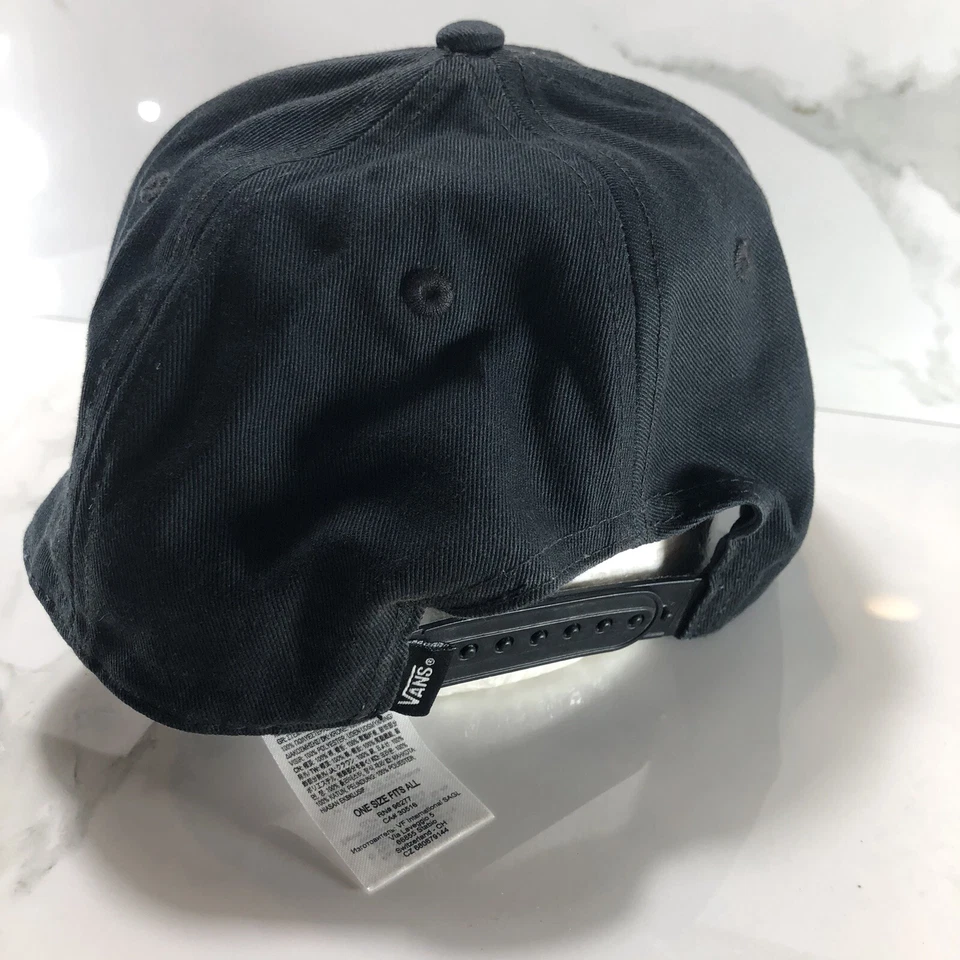 Vans Off The Wall Sombrero Hombre Talla Única Ajustable Negro Púrpura Hawaiano Floral Foto 3 de 4