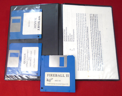 Neu Verpackt Rucksack 6 Spiele für Acorn Risc OS Magic Speicher, Fireball 2 &