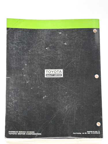 1992 Toyota Camry - Shop Manual - Engine Repair - VOLUME 1 OEM Service Factory - Imagen 2 de 6