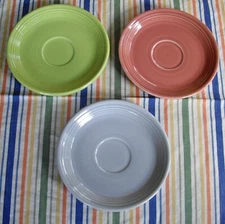 Vintage Fiesta 6" Saucer  ~U-PICK~ ROSE GRAY ~