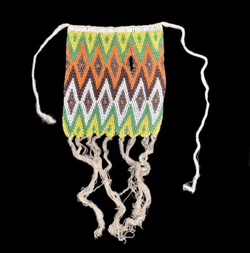 Kirdi Child's Apron Beadwork Cache Sexe Cameroon - Picture 2 of 3