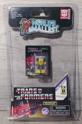 World s Smallest Micro Action Figure Transformers BumbleBee Case & Comic NIP