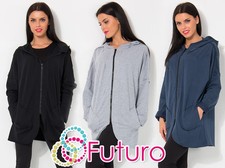 Women's Hoodies With Zipper & Pocket Winter Coat One Size 10-14 Ft1290