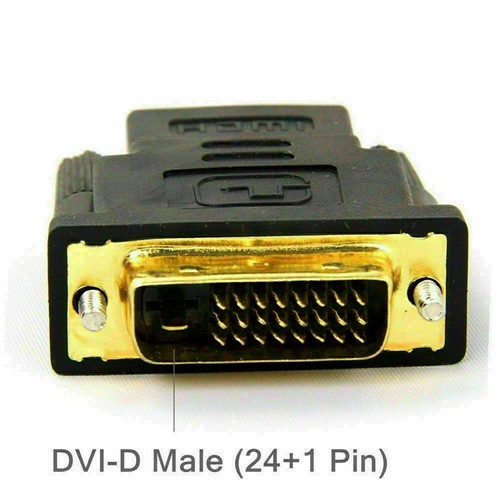 DVI-D Male (24+1 pin) to HDMI Female (19-pin) HD HDTV Monitor Display Adapter - Picture 6 of 8