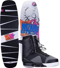 Hyperlite WizardStick: pura espressione freestyle HYPERLITE Wakeboard Set WIZARDSTICK 152 2024 incl. TEAM X Boots