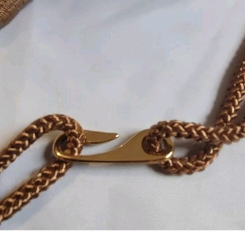 Vintage 80s Braided Belt Beaded - Picture 3 of 4