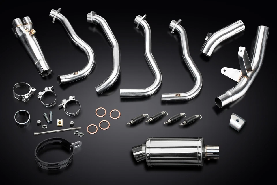 Suzuki GSX-S1000 2016-2024 Complete Exhaust 4-1 9" Oval Stainless Muffler - Image 3 of 4