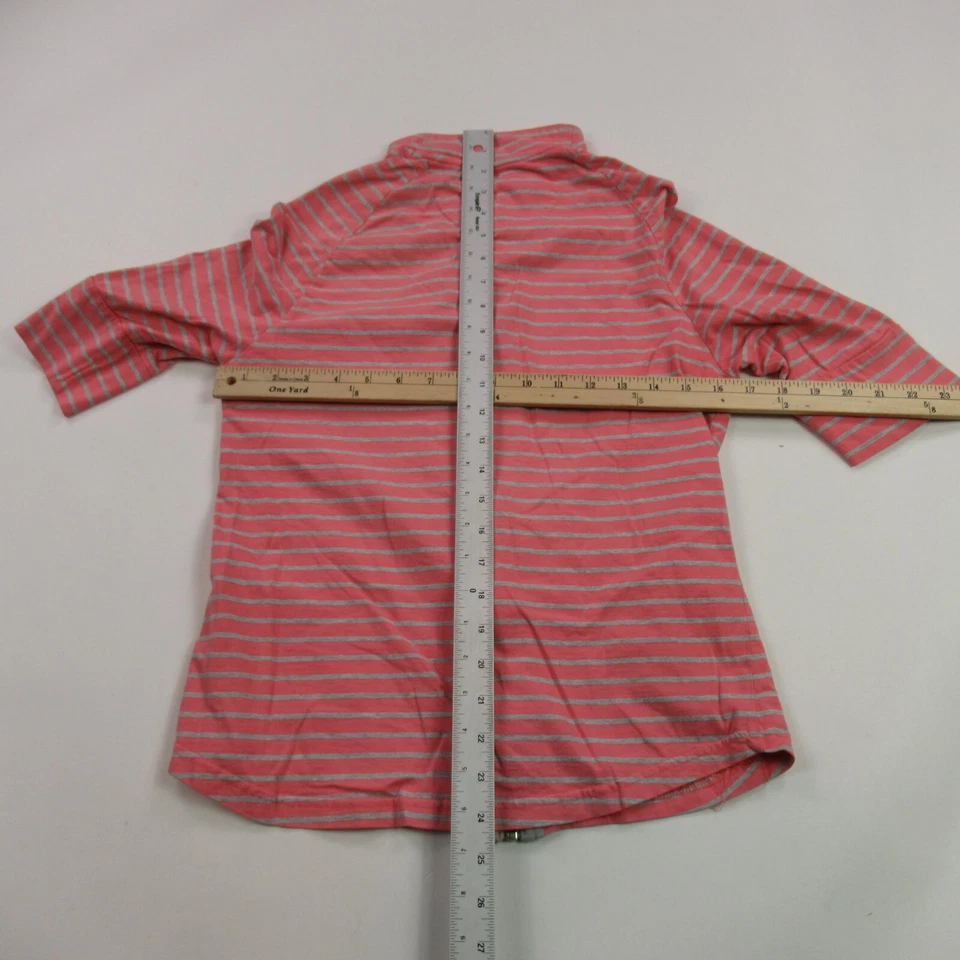 Camisa Woolrich Mujer Mediana Manga 3/4 Botón Frontal Rayas Informal Foto 4 de 4