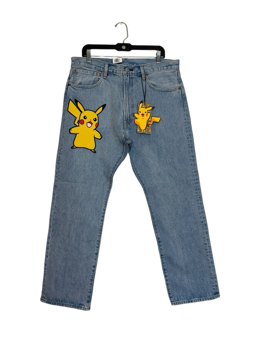 Levis X Pokemon 25th Anniversary 551Z Loose Fit Straight Leg Levis X Pokemon 25th Anniversary 551Z Loose Fit Straight Leg