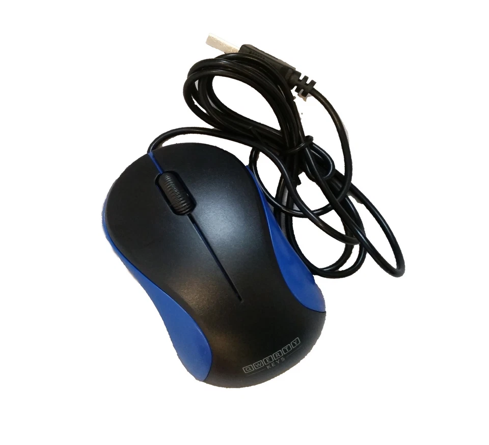 CLEARANCE - 100 Mice Blue Modern USB Wired Optical 3D Computer Mouse Windows Mac - Image 3 of 3
