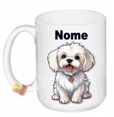 Mug-tastic Tazza In Ceramica Con Cucciolo Di Maltese - Capacità 312 Ml, Stampata Su Due Lati, Microonde E Lavastoviglie