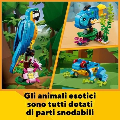 LEGO 31136 CREATOR 3 IN 1 Pappagallo esotico - Pesce - Rana 253pz - Foto 3 di 5