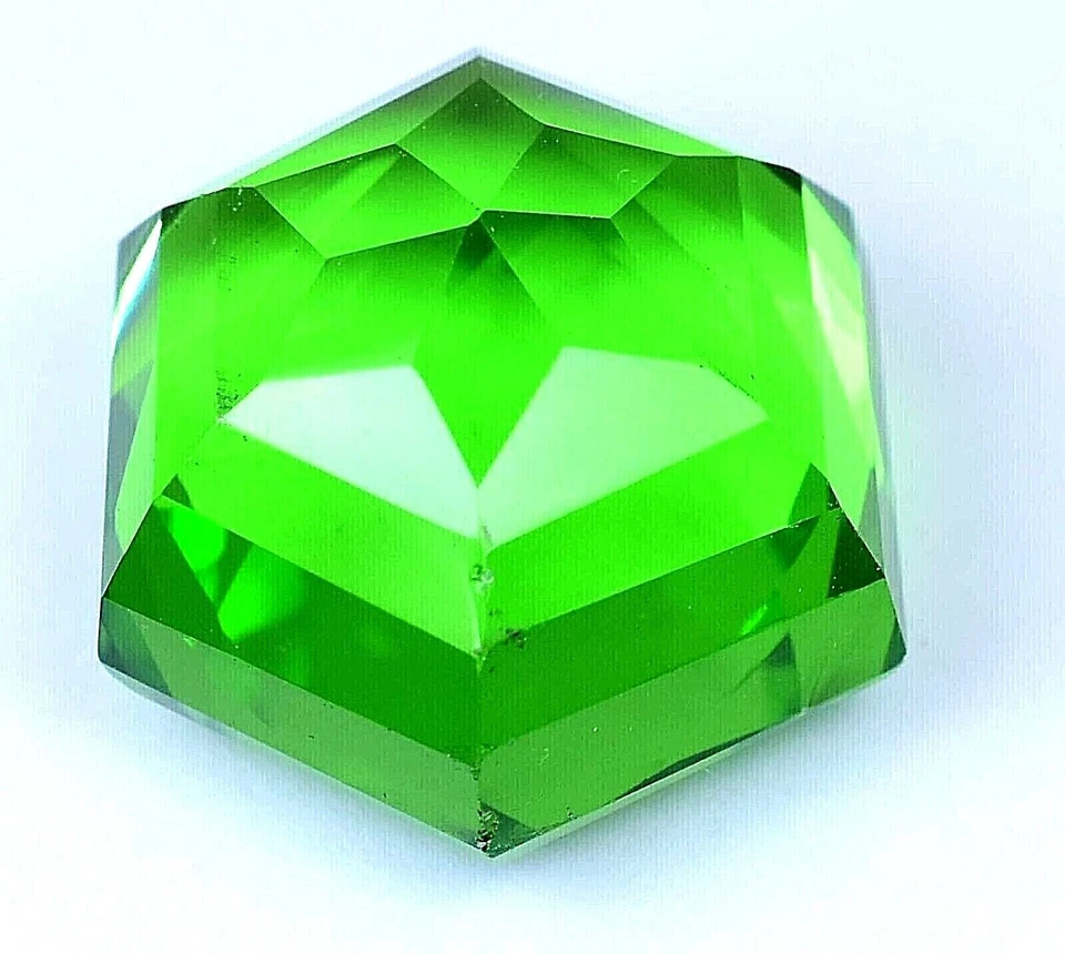 AAA Quality Green Peridot Loose Gemstone Hexagon Shape 56.05 Ct. Gift 4 Birthday - Image 4 of 4