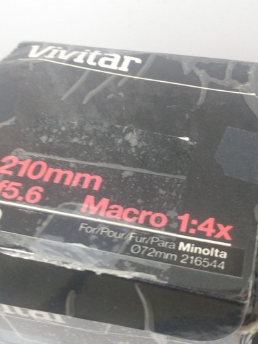 Vivitar 28-210mm f3.5-f5.6 macro 1:4x in box used with manuals Minolta M/MD - Picture 3 of 9