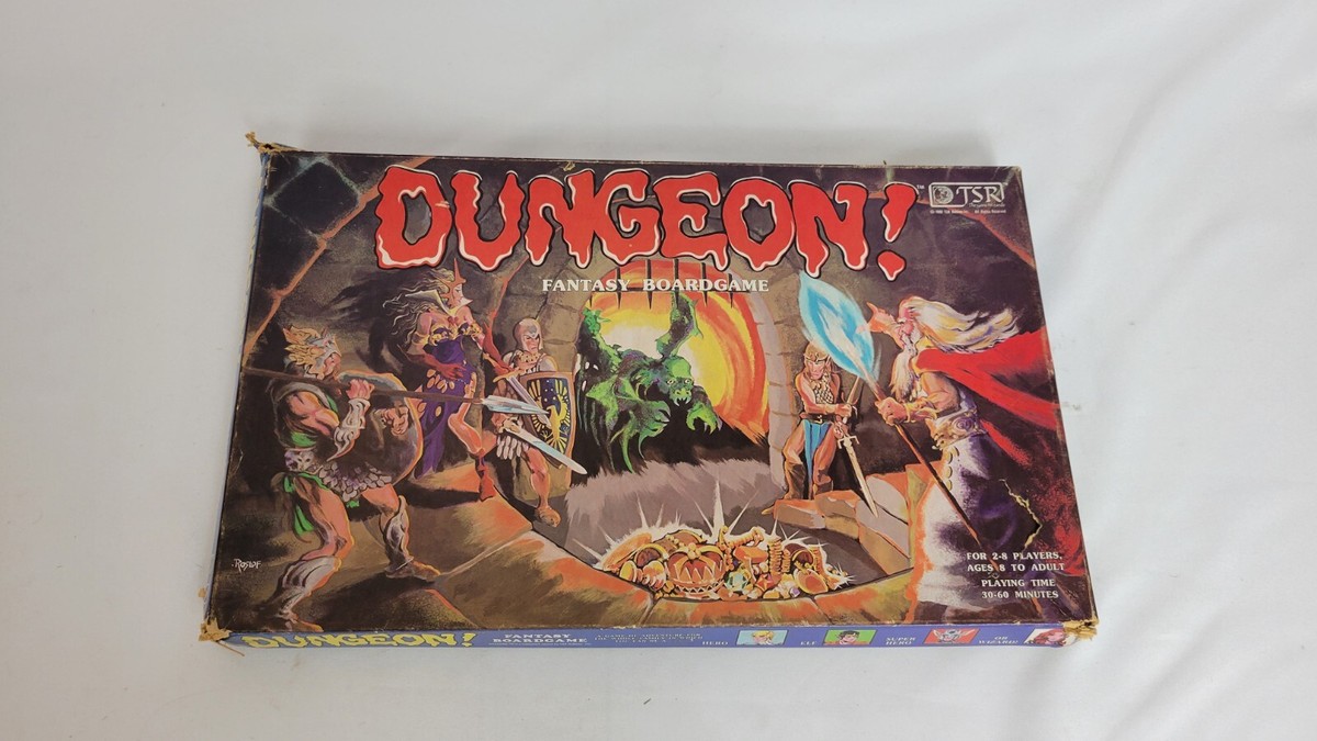 Dungeon! Fantasy Board Game 1980 Near Complete With Gateway To