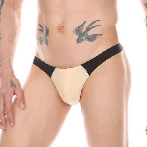 Men Ice Silk Thongs Briefs Sexy T-Back Patchwork Underwear G-String Panties❤ - Picture 25 of 47