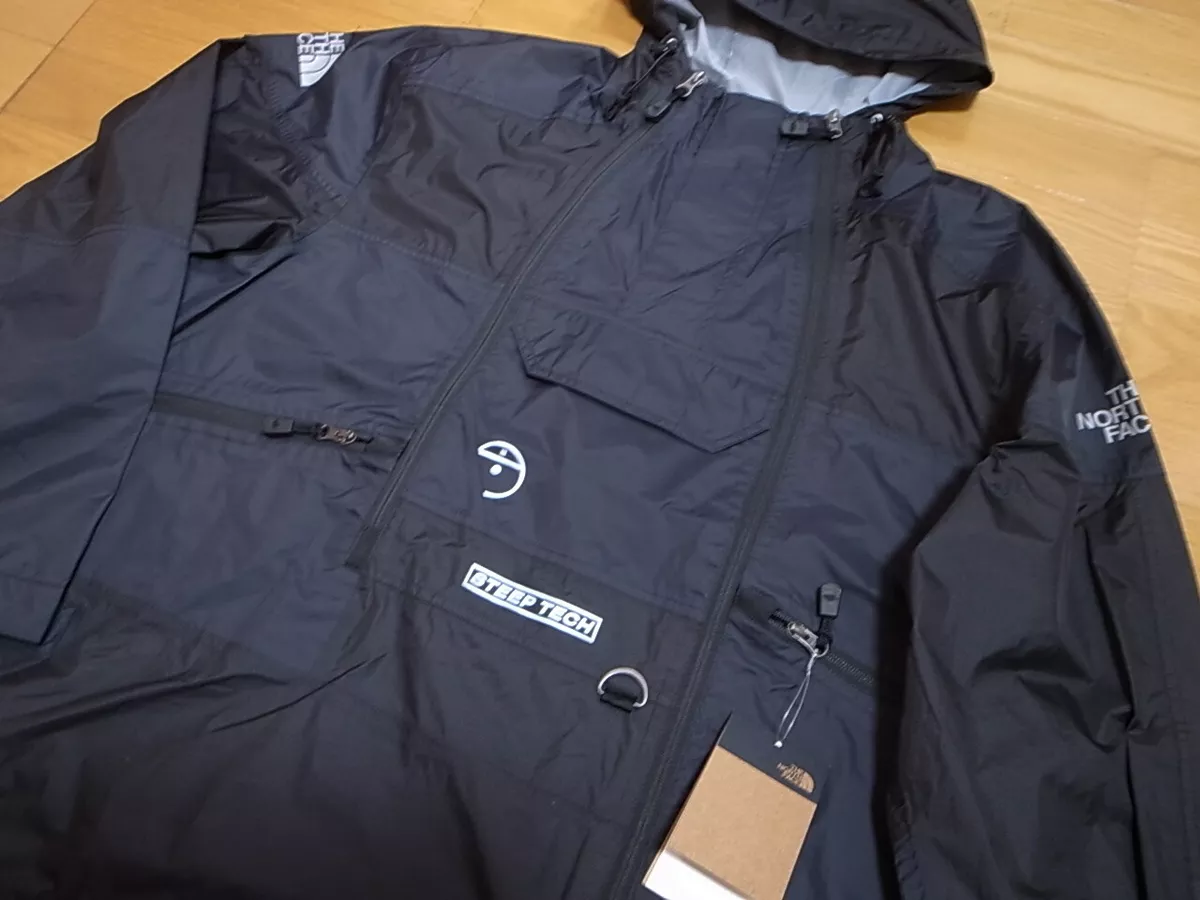 THE NORTH FACE STEEP TECH LIGHT RAIN JACKET TNF BLACK size M