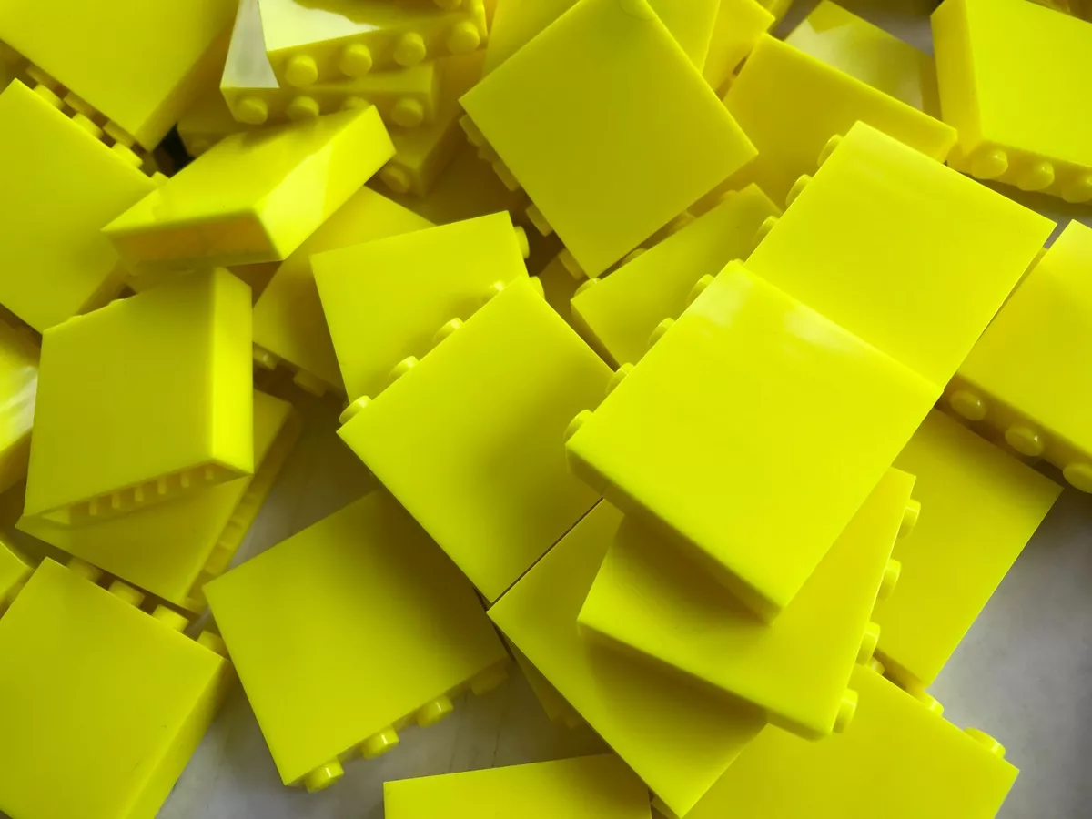 LEGO NEW 49311 NEON YELLOW BRICK 1 X 4 X 3 10 PIECES