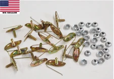 20x 1-3/8" x 1/2" Body Side Molding Trim Clips Retainers Fasteners NOS Mopar