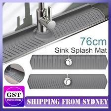Tray Slip Mat Kitchen Faucet Sink Splash Guard Silicone Drain Pad Water Catcher