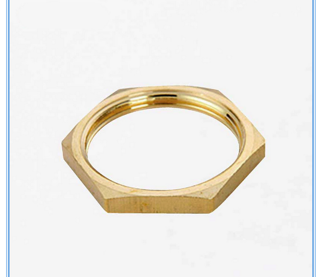 LOT 5 Brass Hex Lock Nuts Pipe Fitting 1" BSP Female Thread 3mm