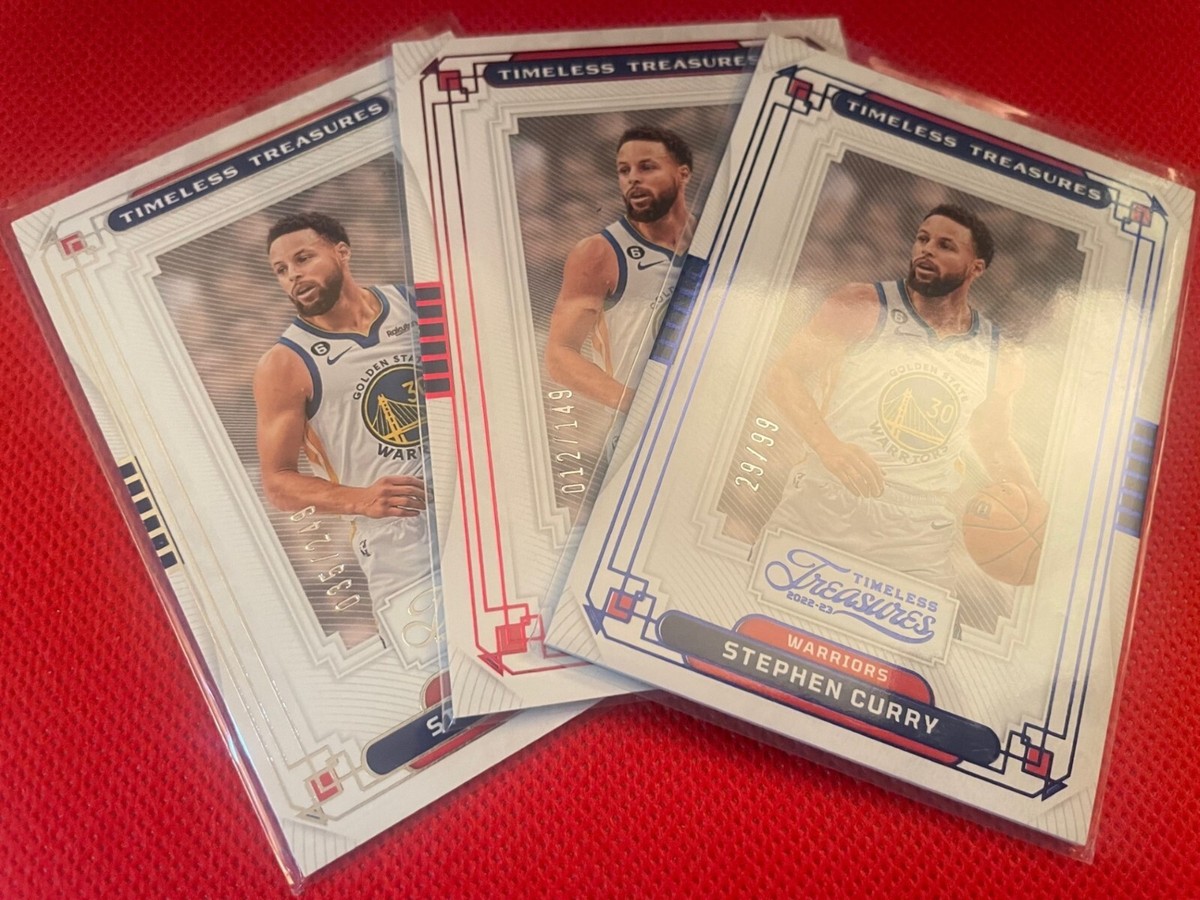 3) 2022 Chronicles Timeless Treasure (REG RED BLUE) Stephen Curry 