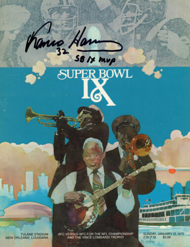 Franco Harris Autographed/Signed Super Bowl IX Program SB MVP PSA 37374 - Picture 1 of 2
