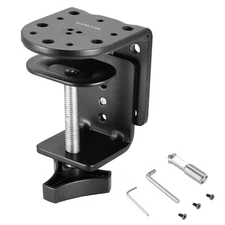 NEEWER Adjustable Metal Heavy Duty C Clamp with Mounting Column for Light Stand