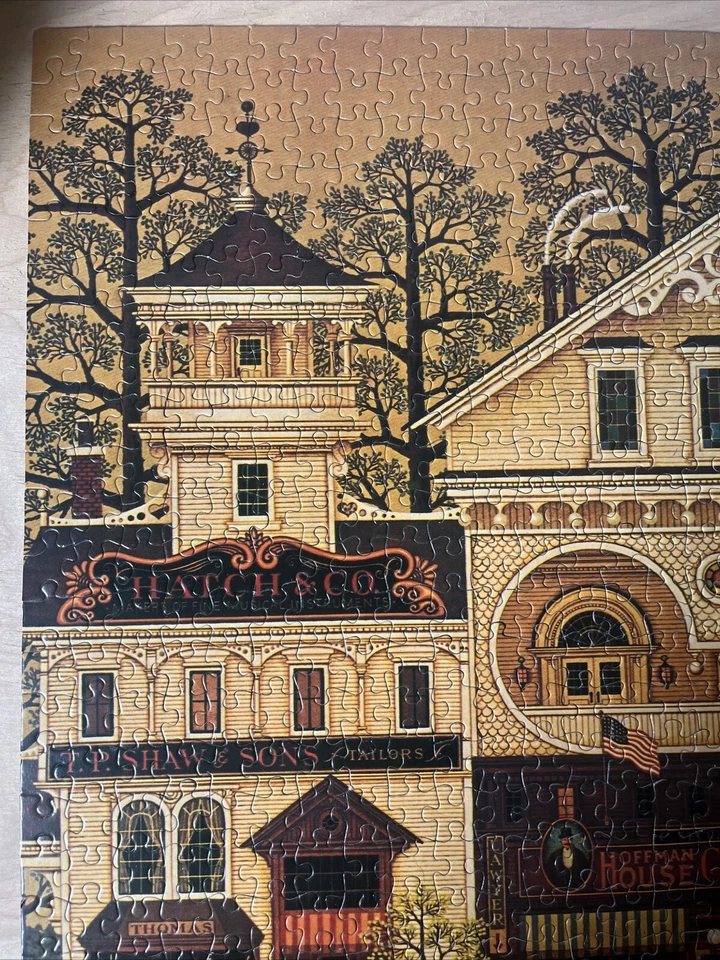 Vtg Charles Wysocki's Americana Old Main Street 1000 piece Puzzle - Image 4 of 4