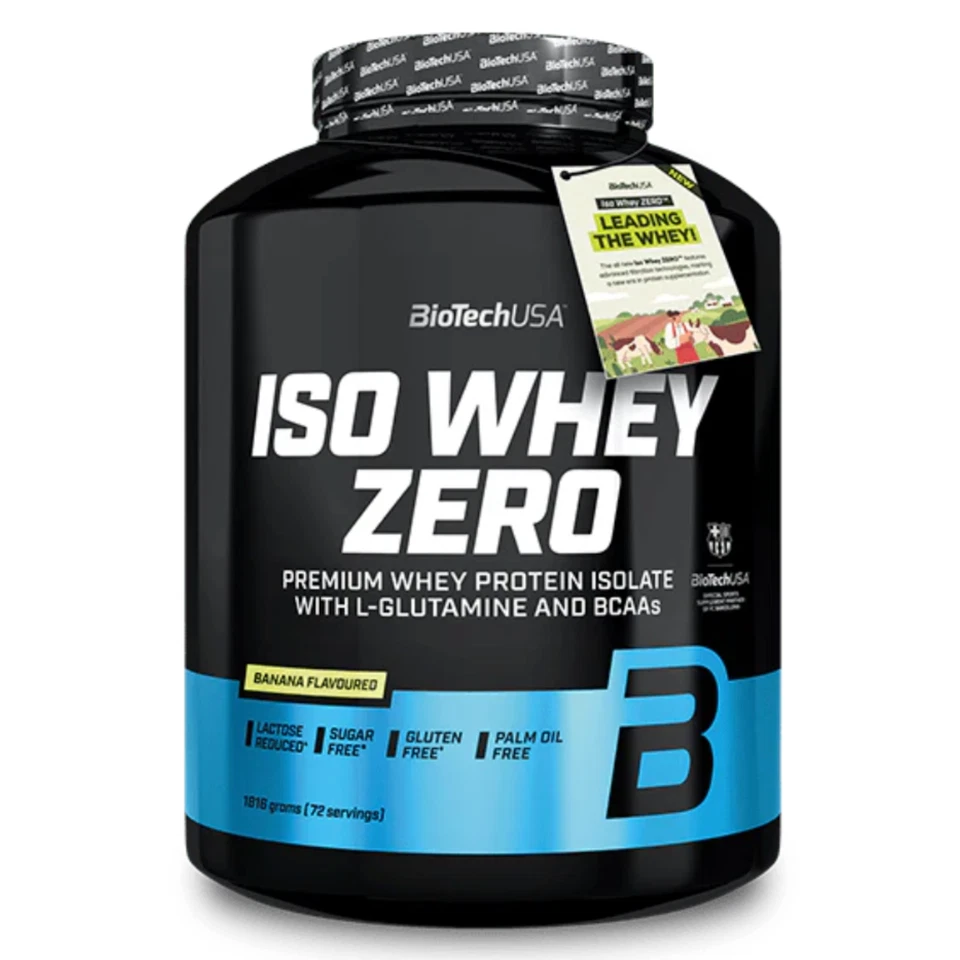 Biotech Iso Whey Zero 1816 gr Proteine Isolate Lattosio Ridotto e Gluten Free - Immagine 2 di 4