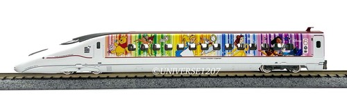 N Scale Tomix JR Kyushu 800-1000 Shinkansen/Bullet Train 6-Car Set Disney Paint - Picture 21 of 24