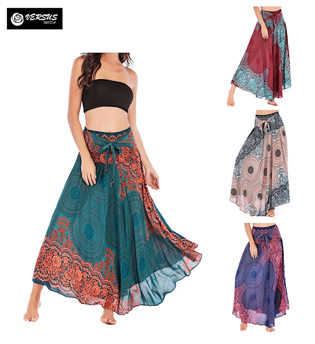 Gonna hot sale lunga etnica
