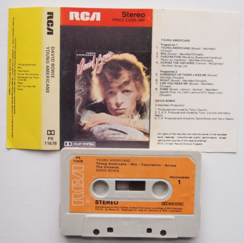 DAVID BOWIE - YOUNG AMERICANS (RCA PK11678) 1975 UK CASSETTE PAPER LABEL VG - Picture 2 of 3