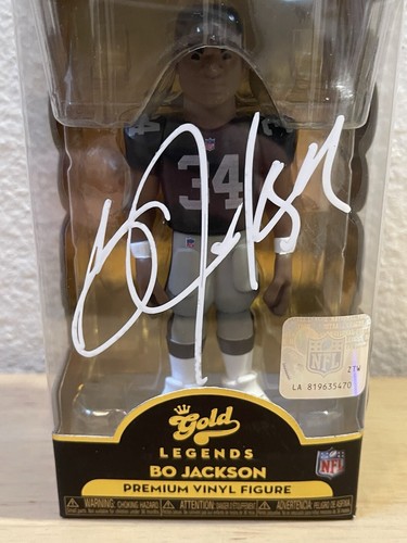 BO JACKSON Signed FUNKO GOLD LEGENDS FIGURE RAIDERS AUTO Beckett Witnessed COA - Picture 12 of 12