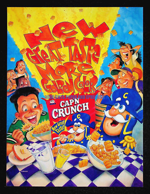 Cap'n Crunch Cereal Quaker Oats 1998 Trade Print Magazine Ad Poster ADVERT