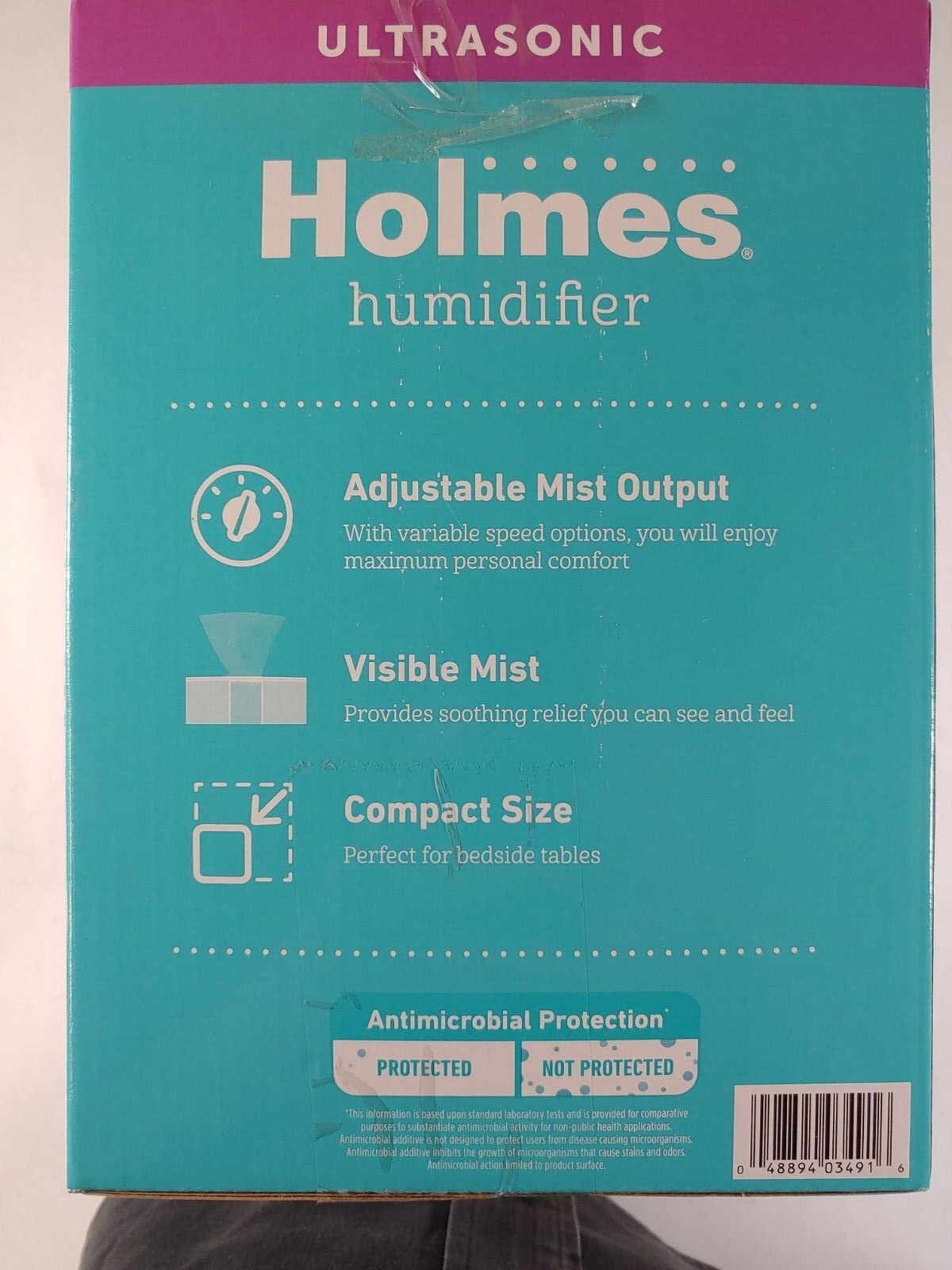 *NEW* Holmes Ultrasonic  Cool Mist Portable Quiet Adjustable Humidifier