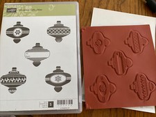 Stampin Up Christmas Collectibles Decorations Ornaments Tree Bauble Ball Xmas